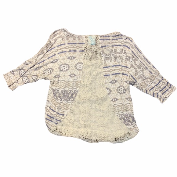 H.i.p. Printed blouse with lace back - Picture 2 of 2